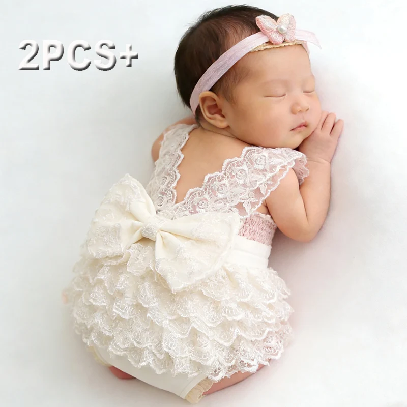 Baby Clothing Discount - Ylsteed Newborn Photography Lace Romper Set