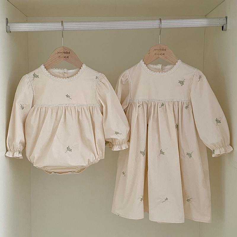 Baby Clothing Crochet - Family Sister Matching Dress Outfit Baby