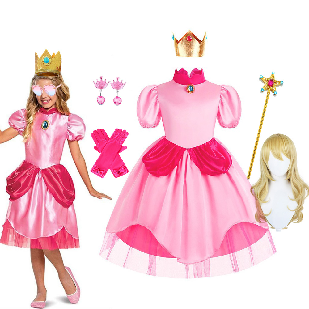 Baby Clothing Europe - Peach Costume Kids Birthday Princess Dress