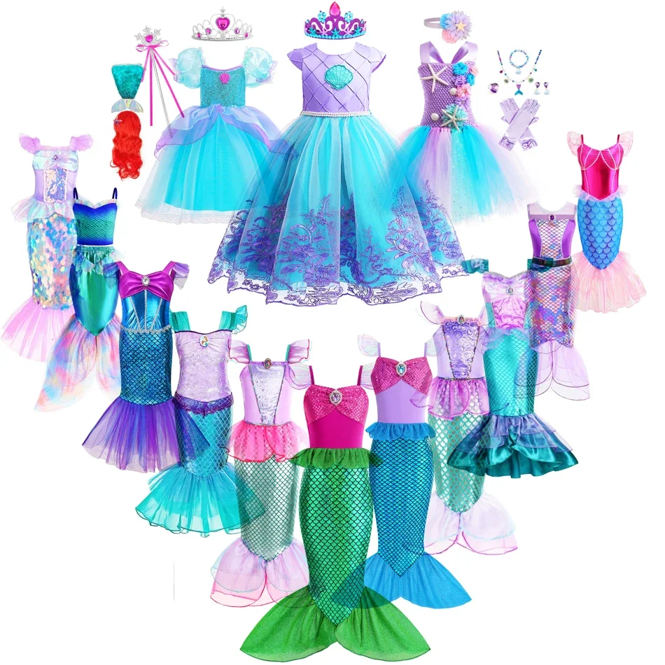 Mermaid Dress Girls Kids Cospl - Baby Clothing Europe recension och pris