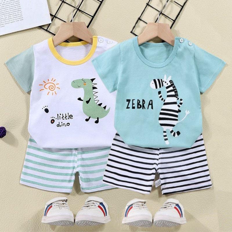 Cotton Tees+Shorts 2-piece Tra - Baby Clothing On Sale recension och pris