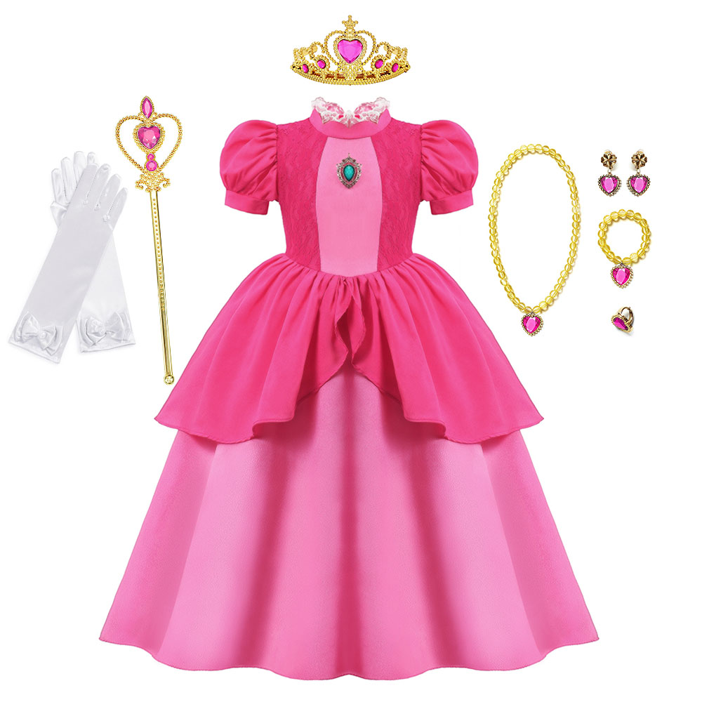 Peach Cosplay Dress Girl Movie - Baby Clothing Europe recension och pris