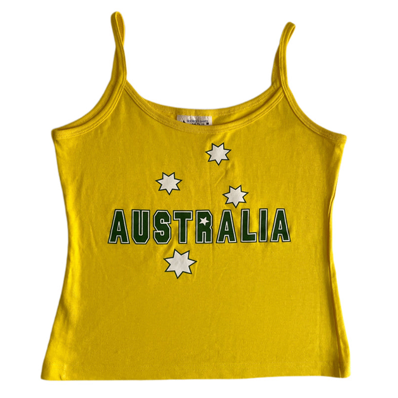 Yellow Printed Y2k Clothes Vin - Baby Yellow Clothing Women recension och pris
