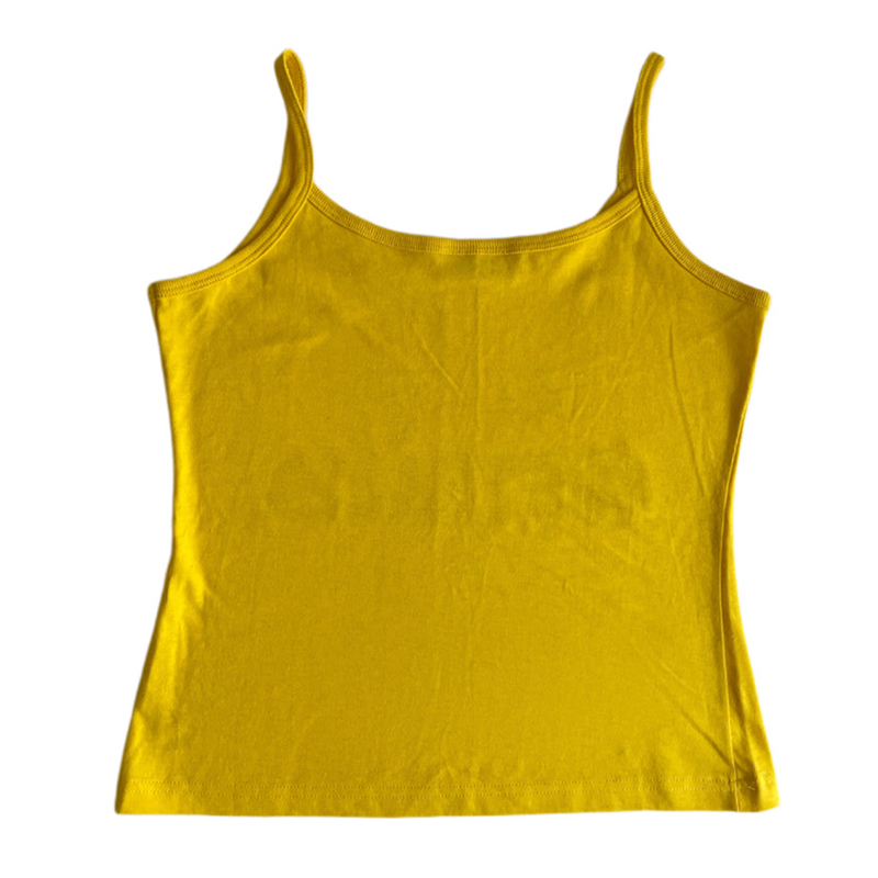 Yellow Printed Y2k Clothes Vin - Baby Yellow Clothing Women recension och pris