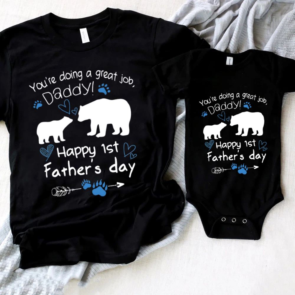 Happy First Father's Day Famil - Baby Clothing Crochet recension och pris