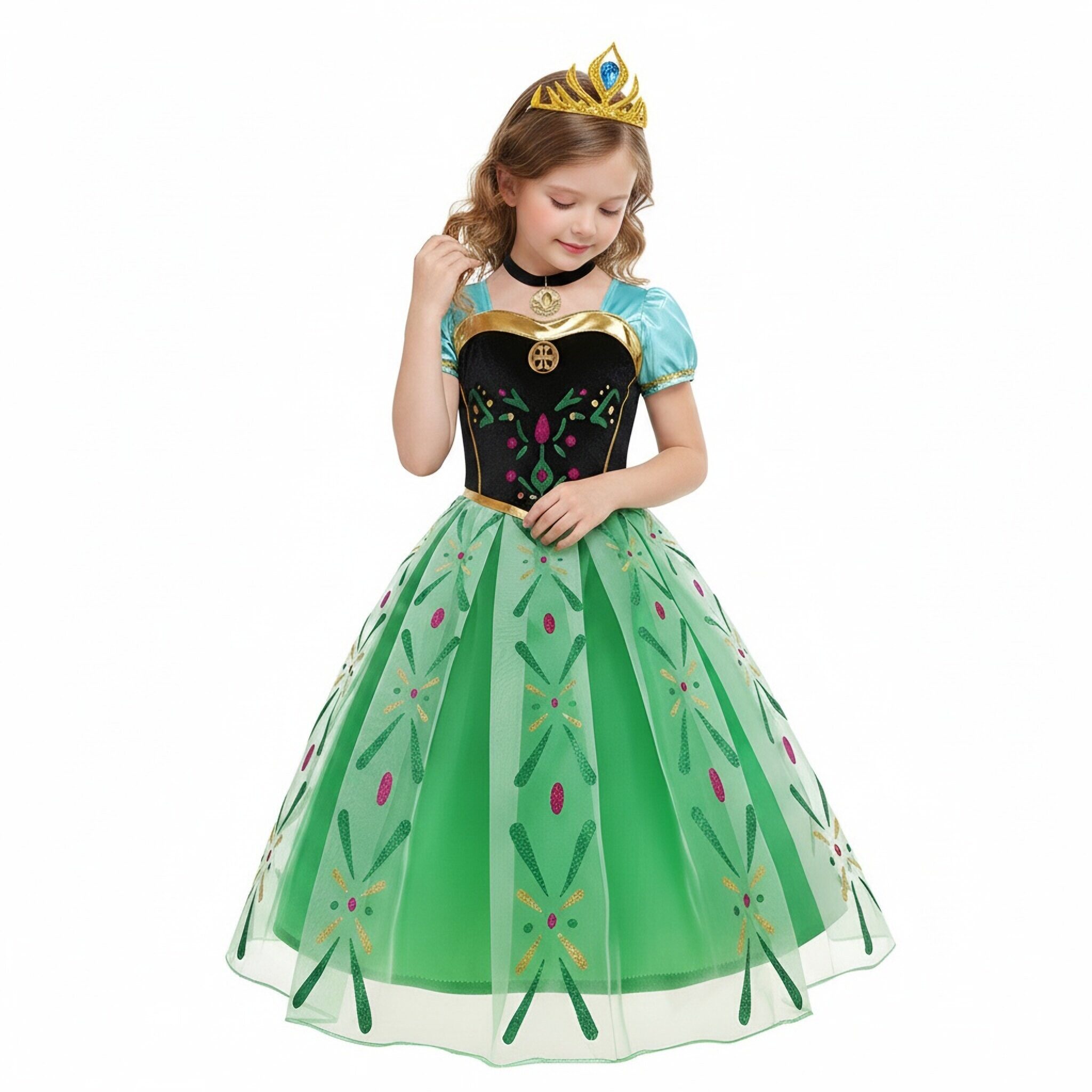 Girls Cosplay Anna Costume Ves - Baby Clothing Europe recension och pris