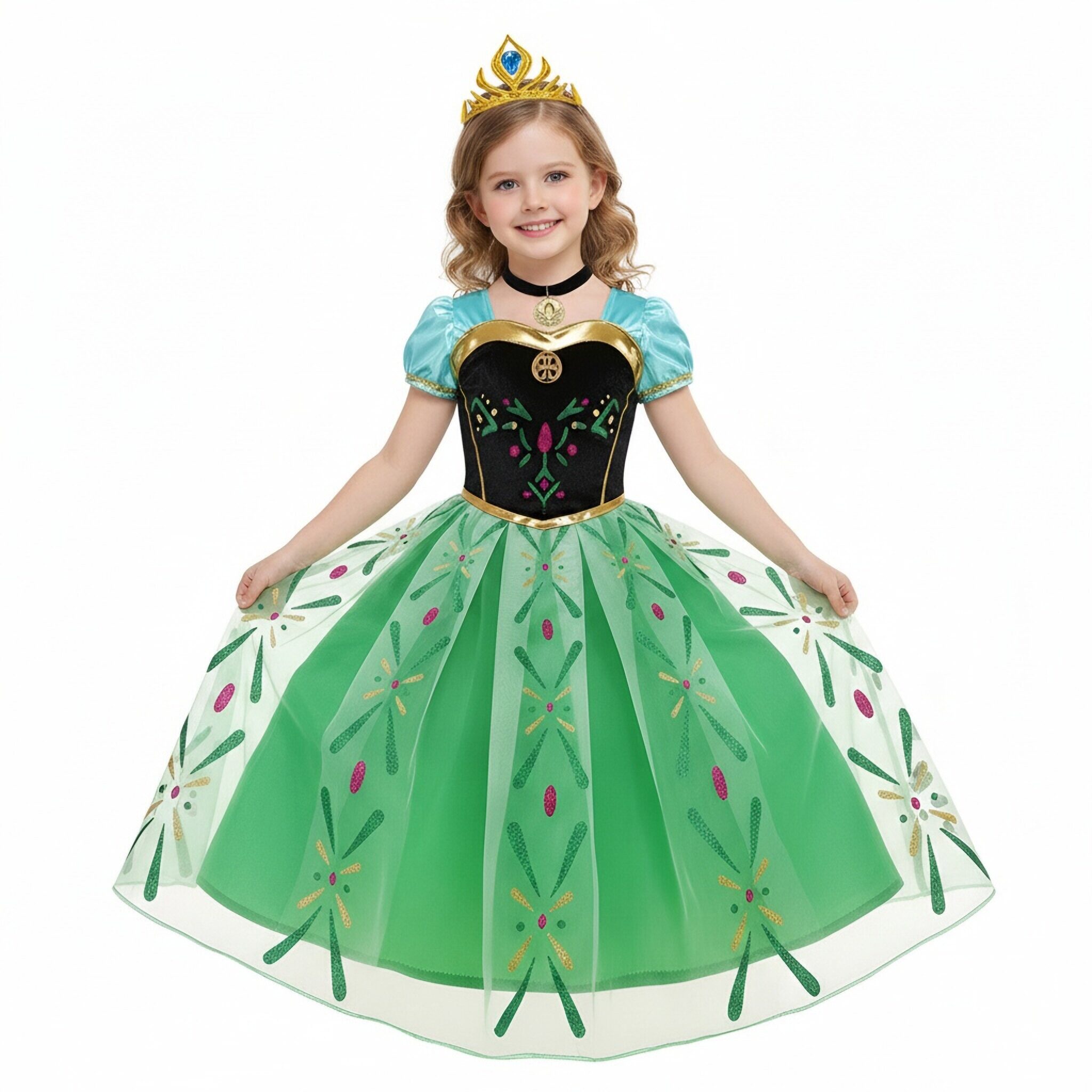 Girls Cosplay Anna Costume Ves - Baby Clothing Europe recension och pris