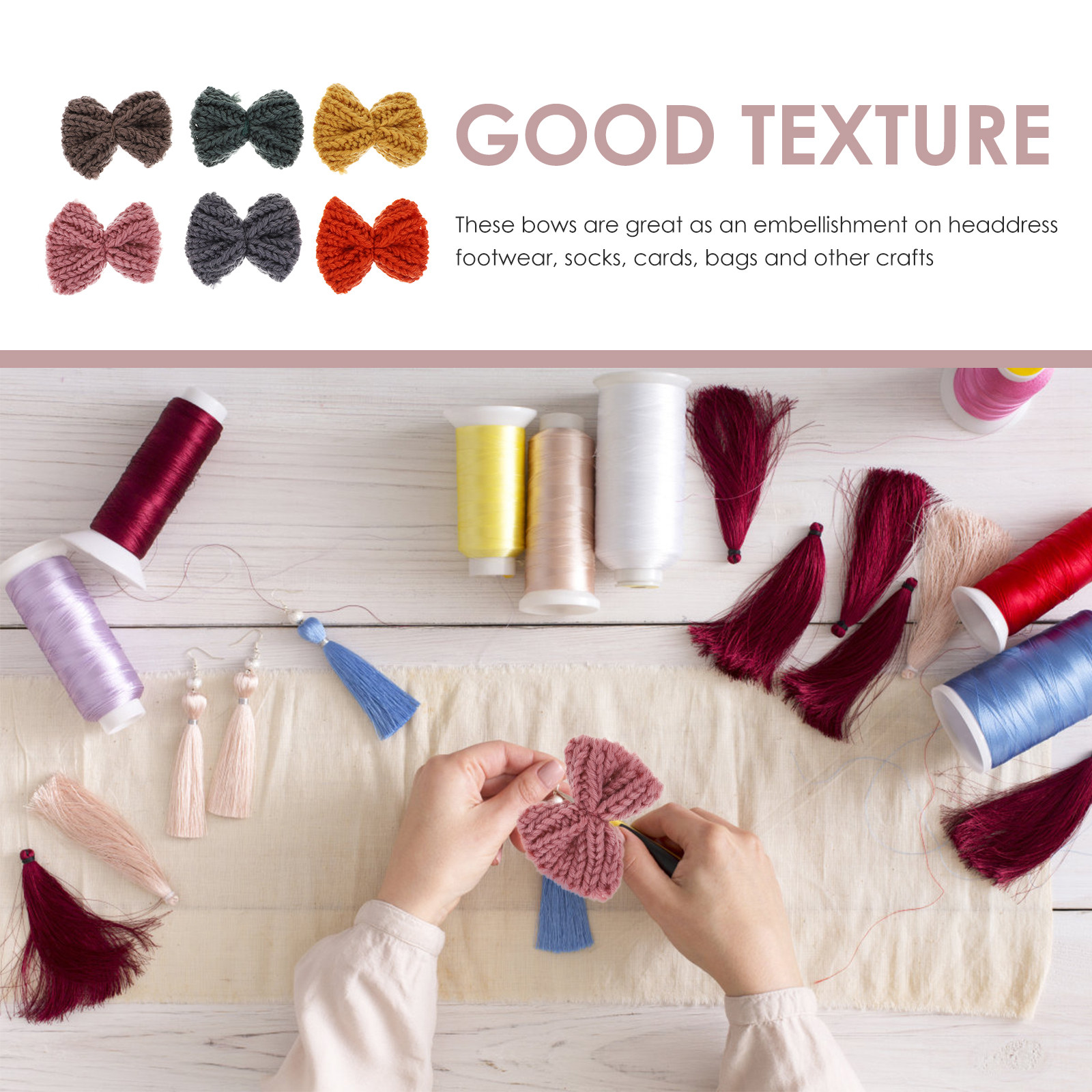 12Pcs High Quality Knitted Bow - Baby Clothing High Quality recension och pris